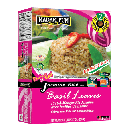 Jasmine Rice with Basil Leaves