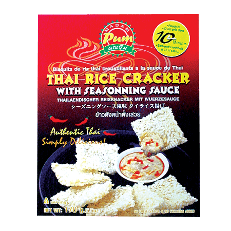 Thai rice cracker with with sauce