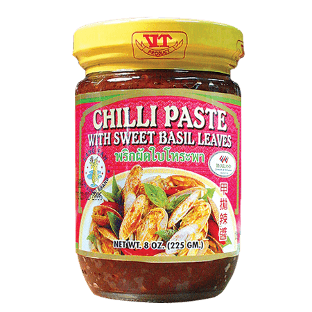 Chilli Paste Sweet Basil Leaves